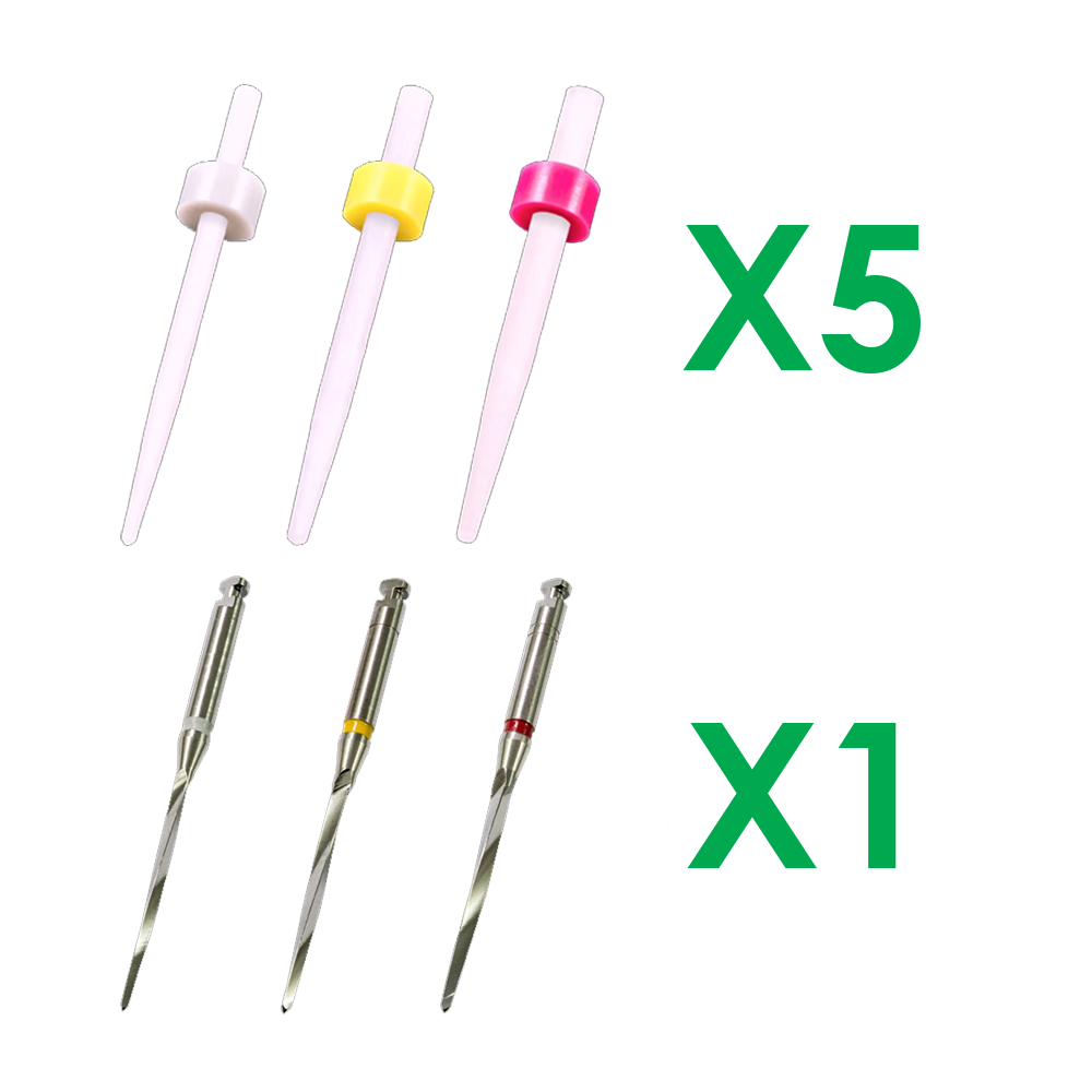 SK-8012 15 postes Super Fiber, 5 de cada Ø1,10, 1,35, 1,47 mm y 3 brocas correspondientes