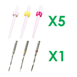 SK-8012 15 postes Super Fiber, 5 de cada Ø1,10, 1,35, 1,47 mm y 3 brocas correspondientes