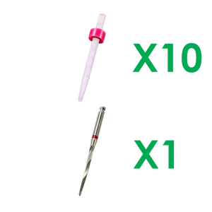 SD-9147 10 Super Fiber Posts (Serrated) Ø1.47mm & 1 Matching Drill