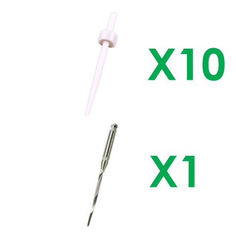 SD-8110 10 postes Super Fiber Ø1.10mm y 1 broca a juego