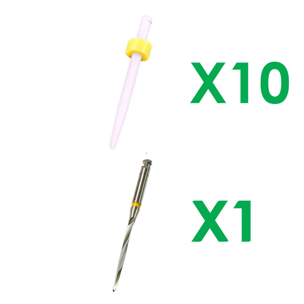SD-8135 10 Super Fiber Posts Ø1.35mm & 1 Matching Drill